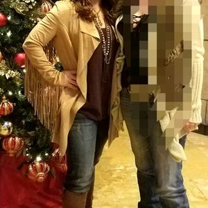 Powder Rivers Outfitters by Panhandle Faux Suede Fringe Jacket